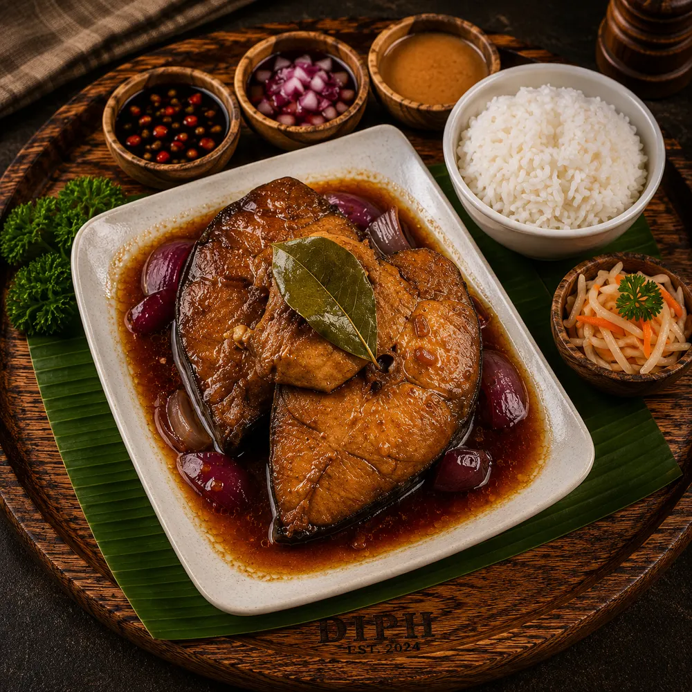 Adobong Isda with Rice