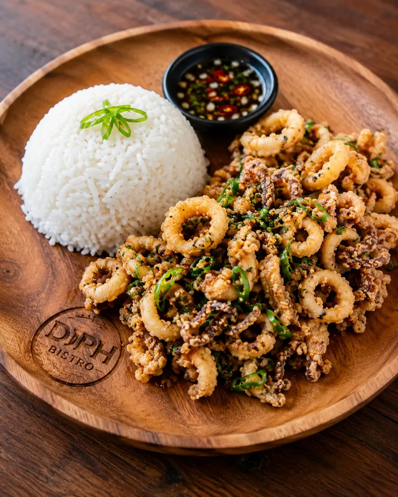 Salt and Pepper Squid (Rice Included)