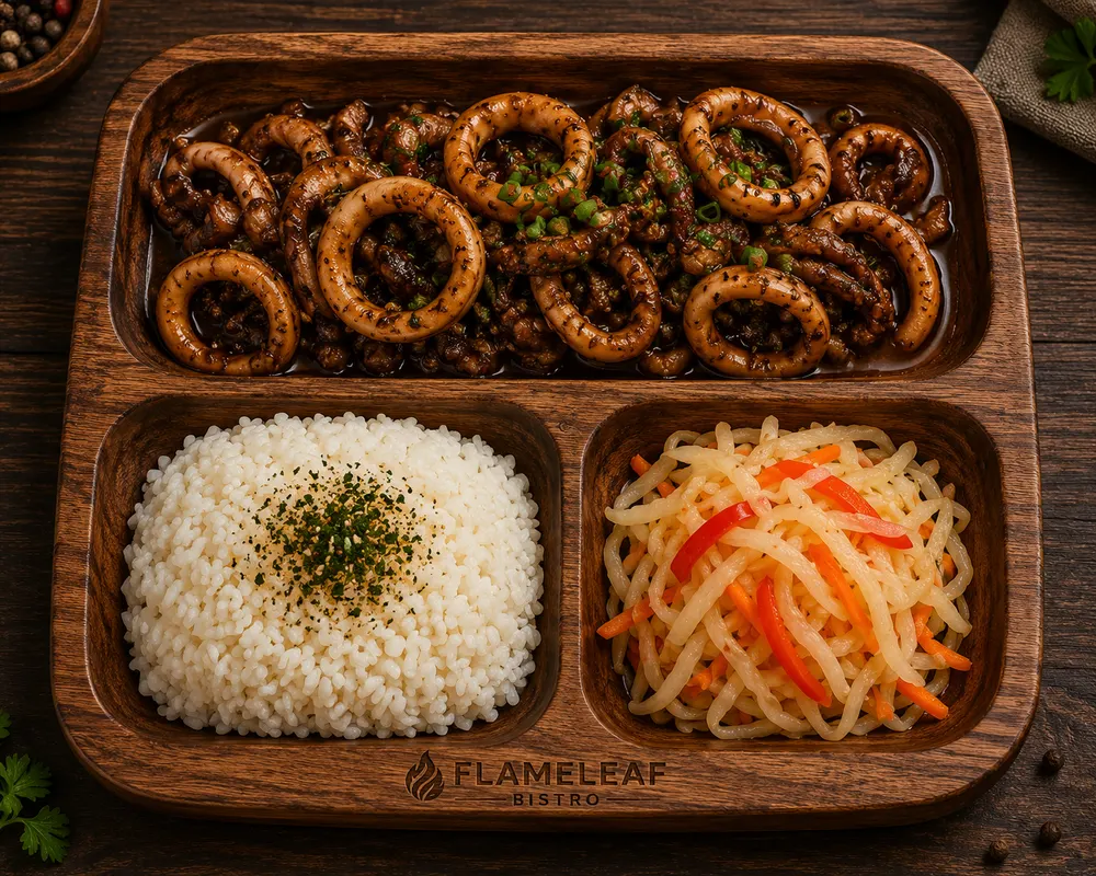 Adobong Pusit (Rice & Atsara Included)