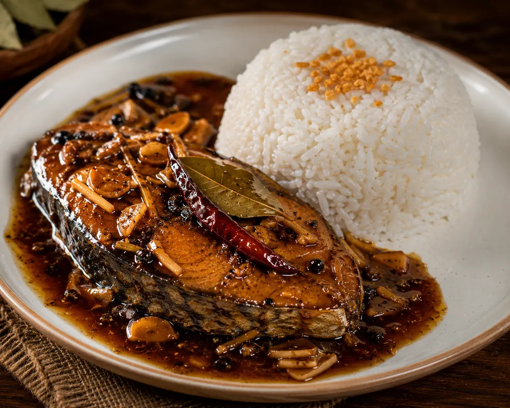 Adobong Isda with Rice
