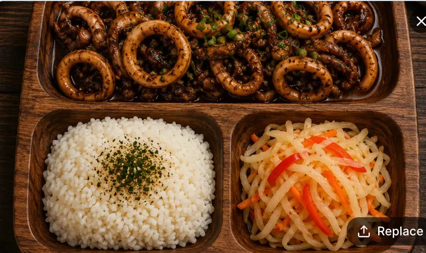 Adobong Pusit (Rice & Atsara Included)